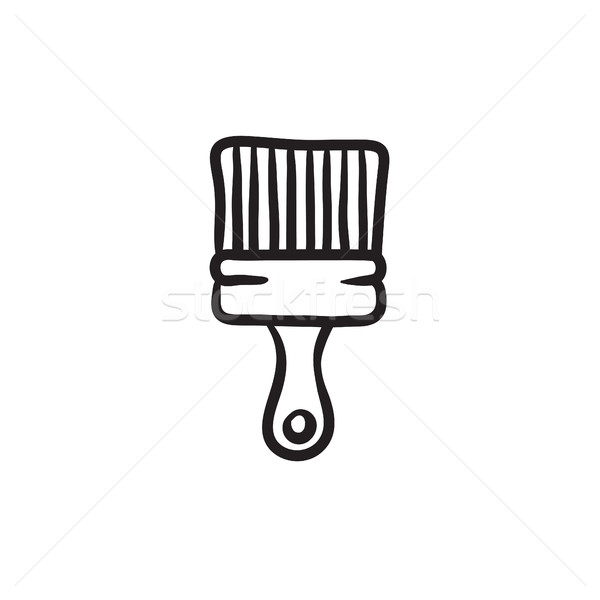 Paintbrush sketch icon. Stock photo © RAStudio