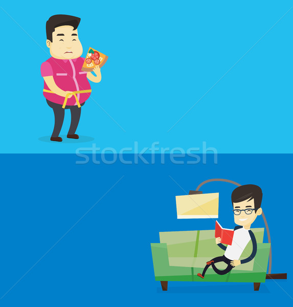 Two lifestyle banners with space for text. Stock photo © RAStudio