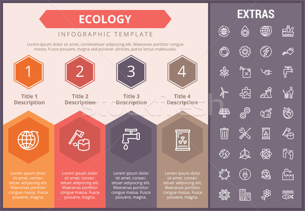 Ecology infographic template, elements and icons. Stock photo © RAStudio