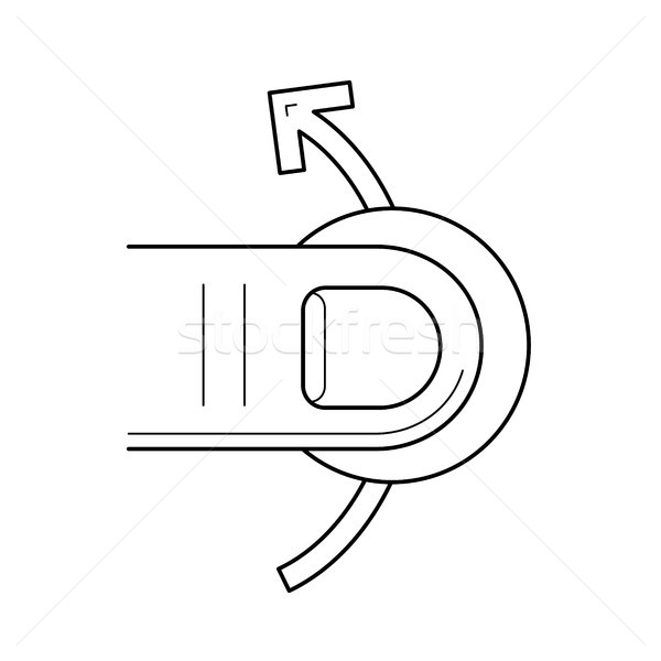 Swipe up line icon. Stock photo © RAStudio