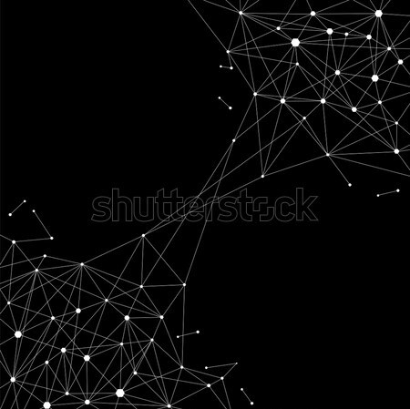 Blockchain technology futuristic abstract vector banner. Stock photo © RAStudio