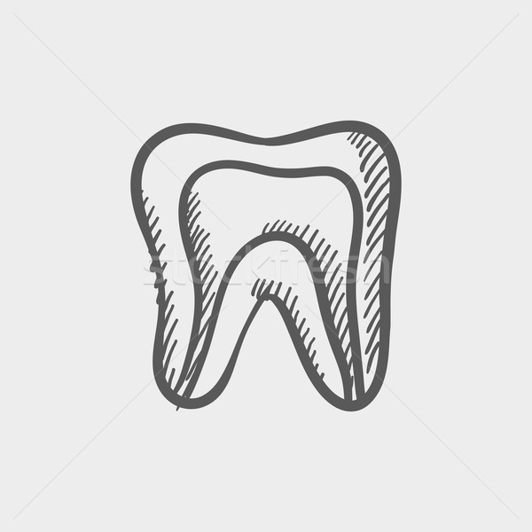商业照片: 牙齿 · 素描 · 图标 · 网页 · 移动 · 手工绘制