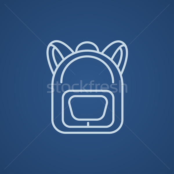 Backpack line icon. Stock photo © RAStudio