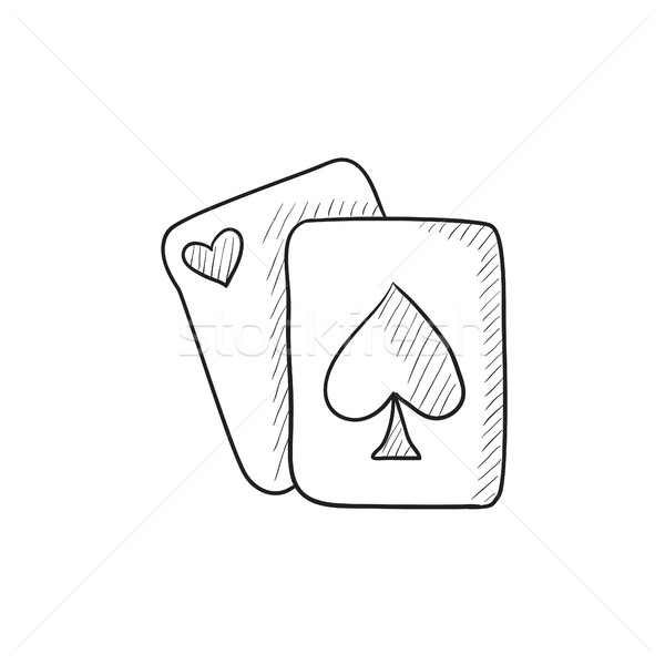 扑克牌的画法简笔画图片