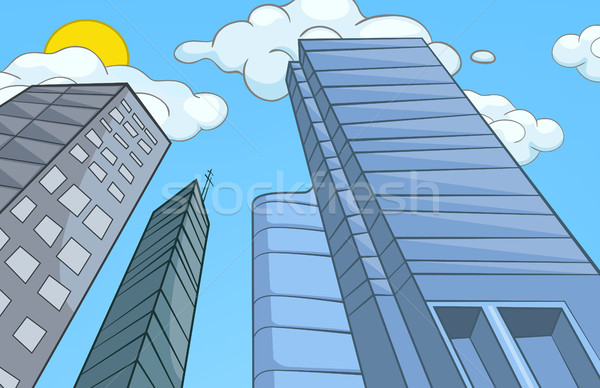 Cartoon Background Of Modern City Stock Photo C Rastudio Stockfresh