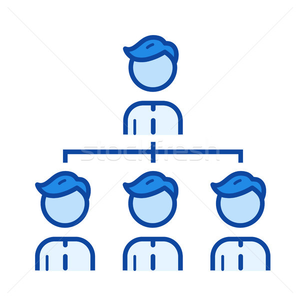 Team managment line icon. Stock photo © RAStudio