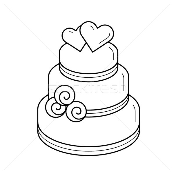 Wedding Cake Vector Art & Graphics | freevector.com