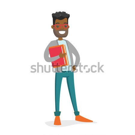 Inteligentny czarny facet udany młody człowiek Zdjęcia stock © RAStudio