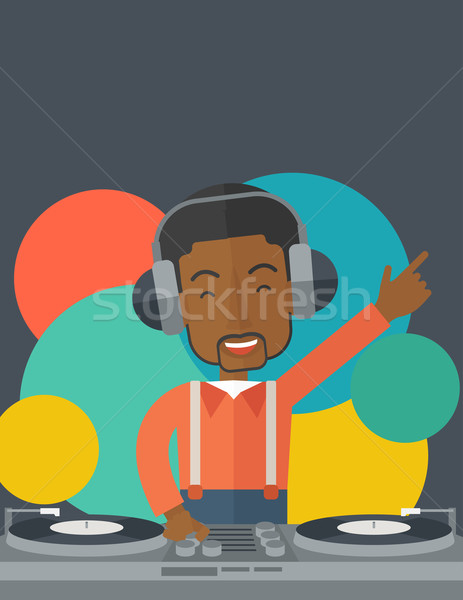 DJ with console. Stock photo © RAStudio