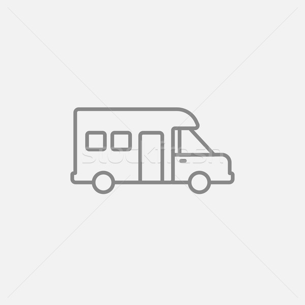 Motorhome line icon. Stock photo © RAStudio