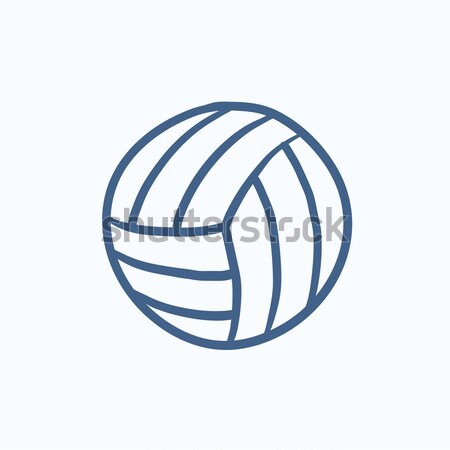 Volleyball ball line icon. Stock photo © RAStudio