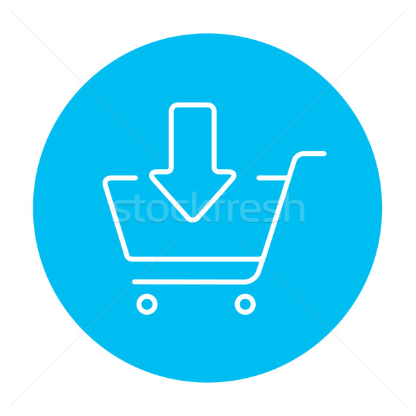 Online shopping cart line icon. Stock photo © RAStudio