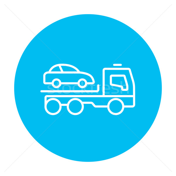 Car towing truck line icon. Stock photo © RAStudio