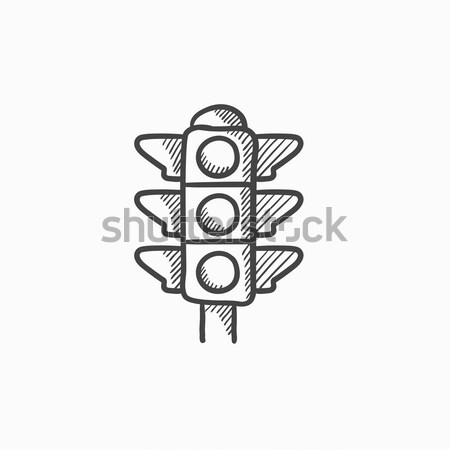 Traffic light hand drawn outline icon Stop wait go City traffic  regulation and safety concept Vector sketch illustration for print web  mobile and infographics on white background 5174634 Vector Art at Vecteezy