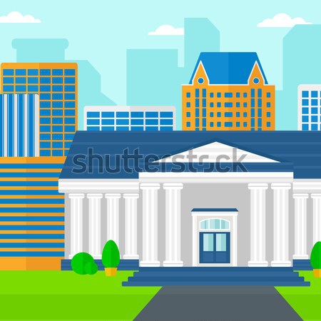 Educativo edificio vector diseno ilustración horizontal Foto stock © RAStudio