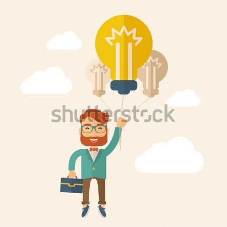 Man writing cloud computing on virtual screen. Stock photo © RAStudio