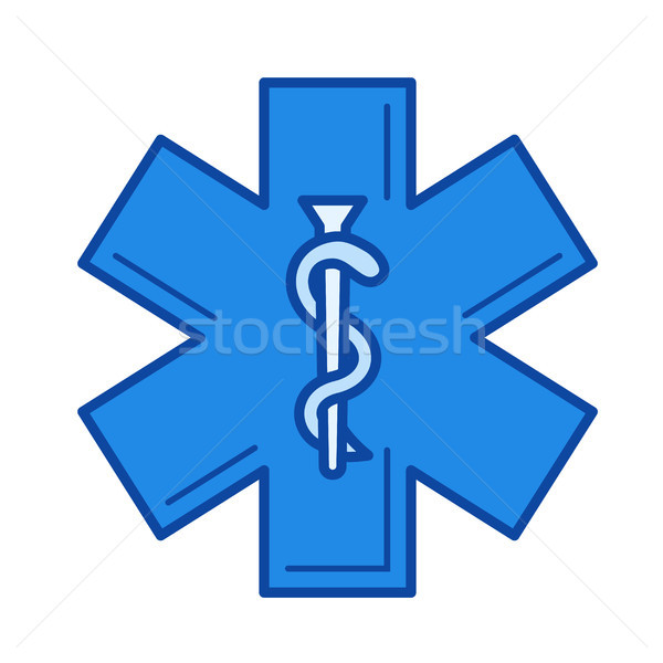 Stock photo: Health care symbol line icon.