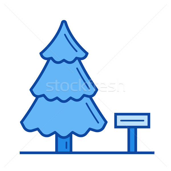 Landscape design line icon. Stock photo © RAStudio