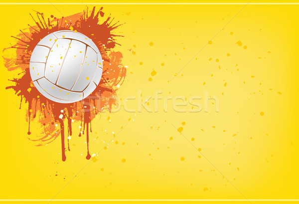 волейбол мяча синий вектора компьютер графических Сток-фото © RAStudio
