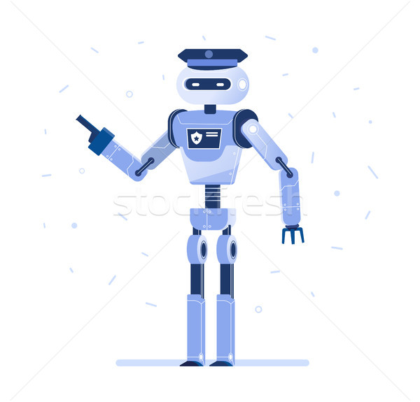 Successful robot businessman with a tie. Stock photo © RAStudio