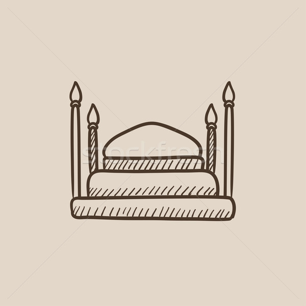 Taj Mahal sketch icon. Stock photo © RAStudio