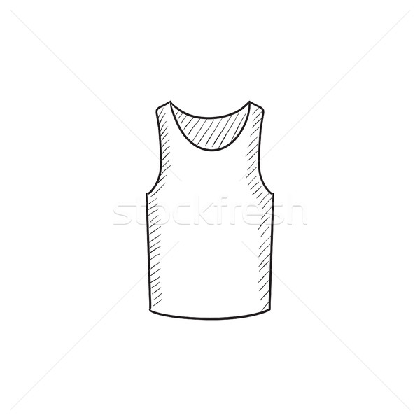 Male singlet sketch icon. Stock photo © RAStudio