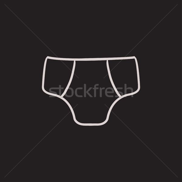 Male underpants sketch icon. Stock photo © RAStudio