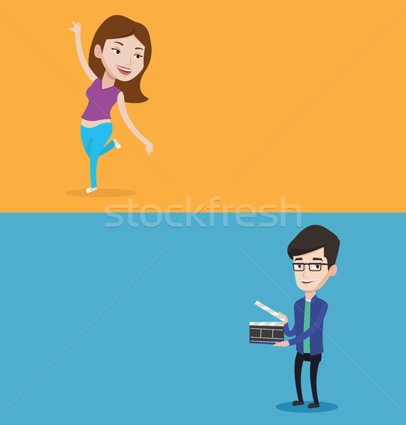 Two media banners with space for text. Stock photo © RAStudio