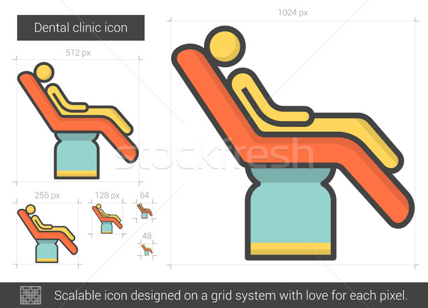 Dental clinic line icon. Stock photo © RAStudio