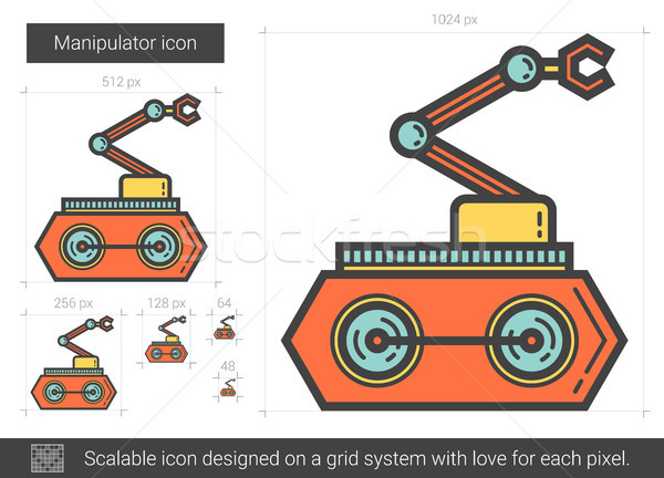 Manipulator line icon. Stock photo © RAStudio