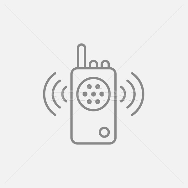 Radio set line icon. Stock photo © RAStudio