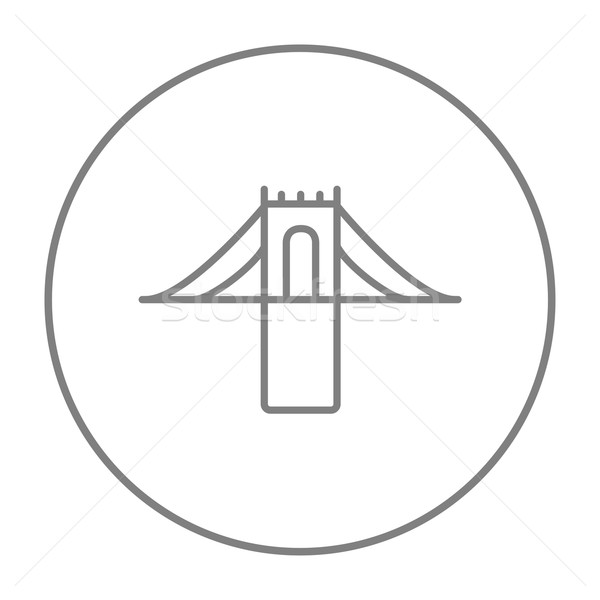 Bridge line icon. Stock photo © RAStudio