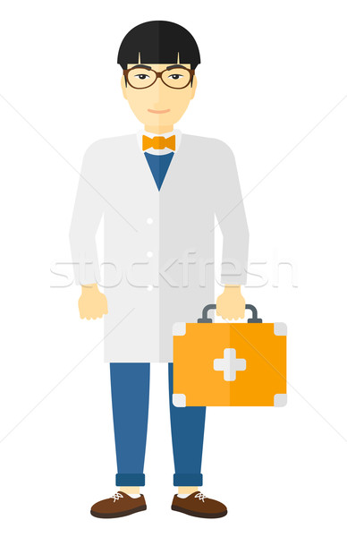Medic prim ajutor cutie asiatic vector Imagine de stoc © RAStudio
