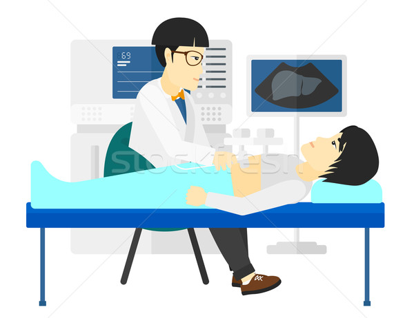 Patient under ultrasound examination. Stock photo © RAStudio