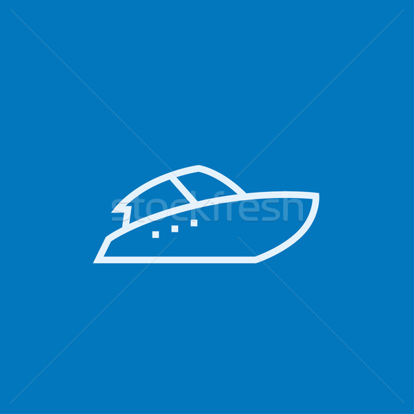 Speedboat line icon. Stock photo © RAStudio