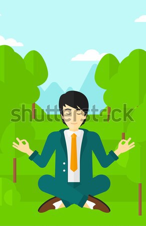 Man playing flying disc. Stock photo © RAStudio