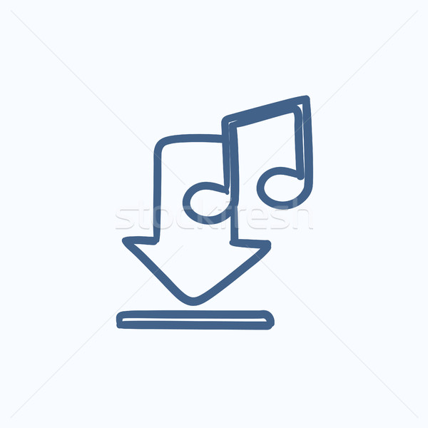 Download music sketch icon. Stock photo © RAStudio