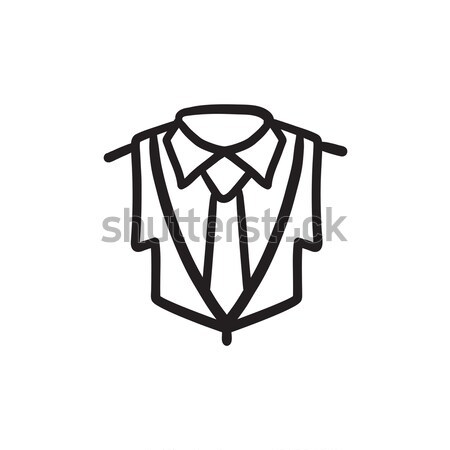 Male suit sketch icon. Stock photo © RAStudio