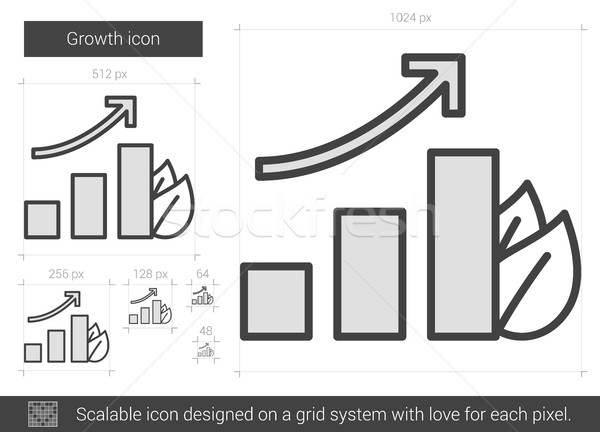 Growth line icon. Stock photo © RAStudio