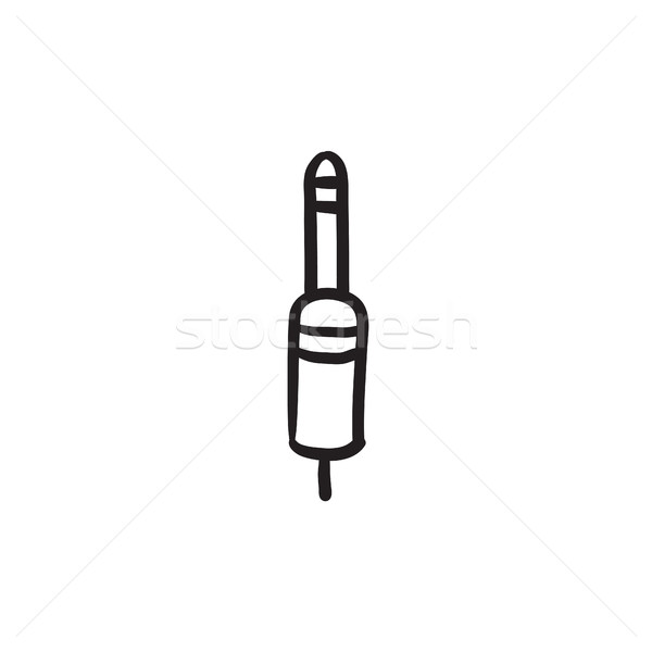 Jack cable sketch icon. Stock photo © RAStudio