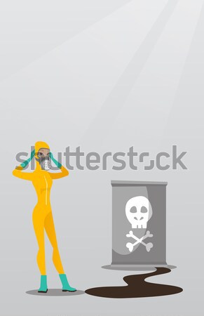 Woman in radiation protective suit. Stock photo © RAStudio