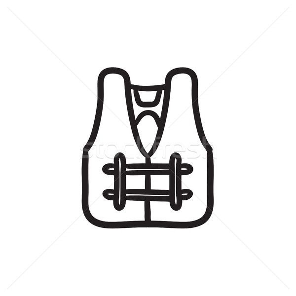 Life vest sketch icon. Stock photo © RAStudio