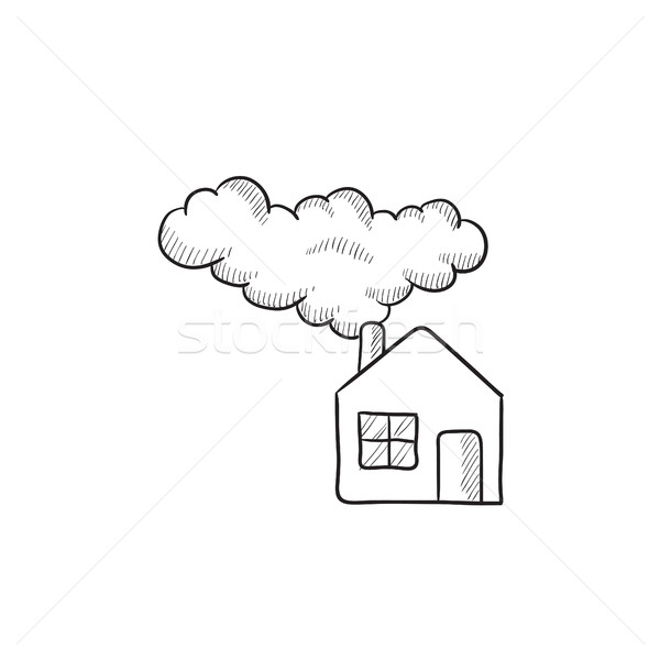 Save energy house sketch icon. Stock photo © RAStudio