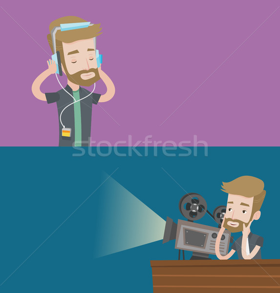 Two media banners with space for text. Stock photo © RAStudio