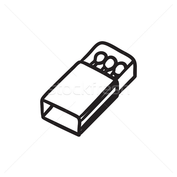 Matchbox sketch icon. Stock photo © RAStudio