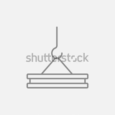Crane hook line icon. Stock photo © RAStudio