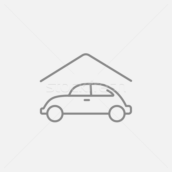 Car garage line icon. Stock photo © RAStudio