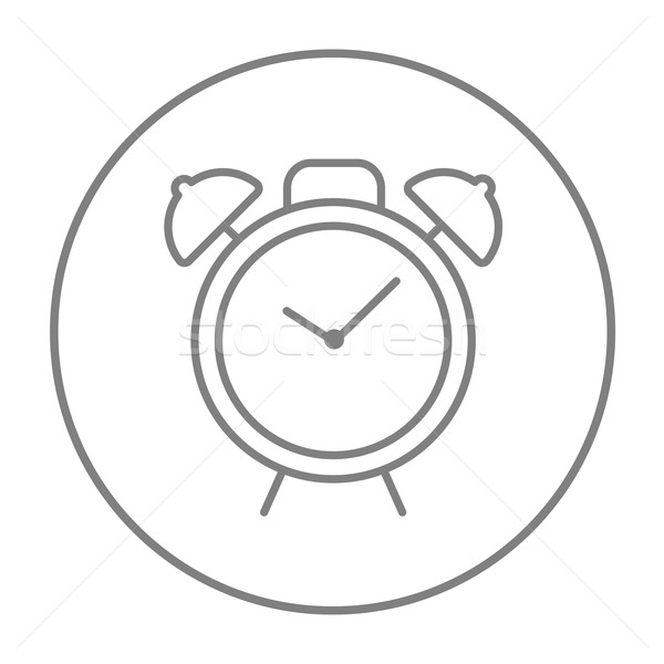 Alarm clock line icon. Stock photo © RAStudio