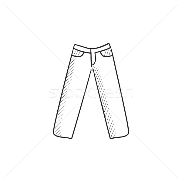 Premium Vector | Long pant technical fashion illustration flat sketch  template design and trouser design template