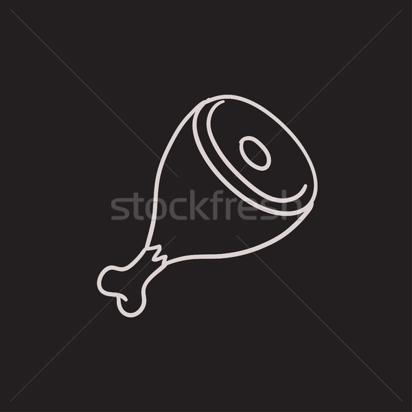Meat sketch icon. Stock photo © RAStudio